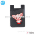 Factory Wholesale free sample fashionable cheap cell phone smart wallet silicone credit card holder